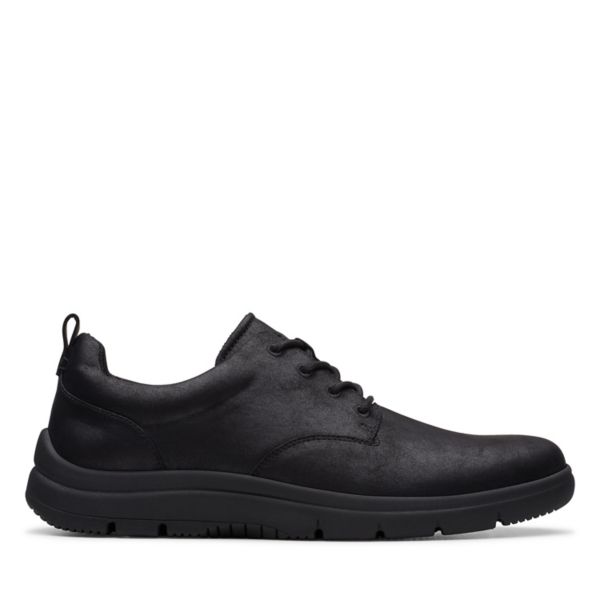 Clarks Mens Tunsil Lane Trainers Black | USA-6428530